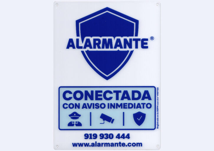 Placa Disuasoria Alarmante